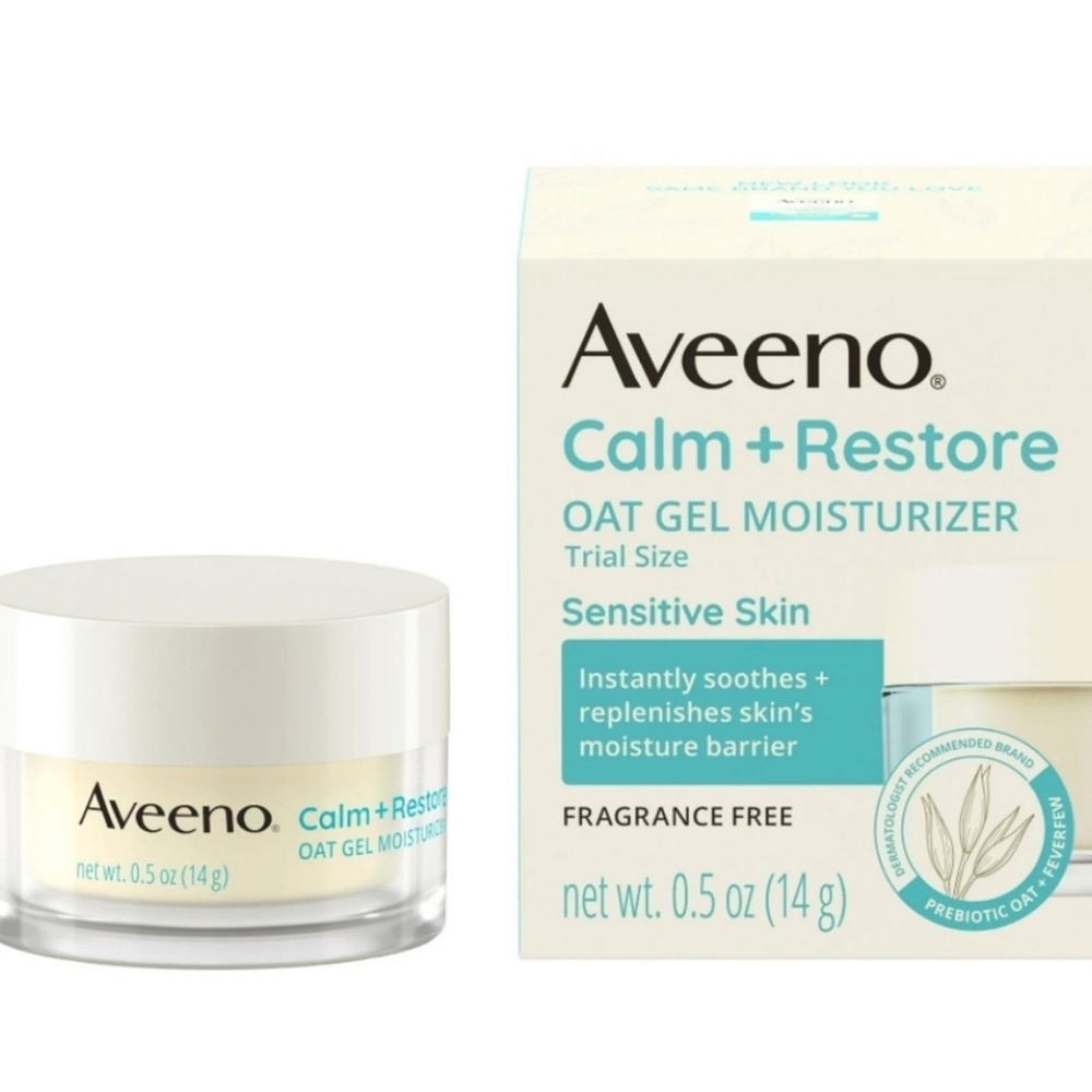 Aveeno Calm + Restore Oat Gel for Sensitive Skin 0.5 oz